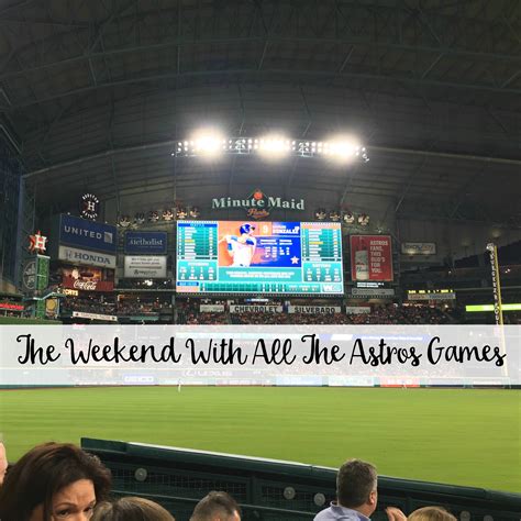 astros game this weekend